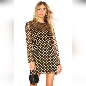 Astr The Label Polka Dot Dress- Small